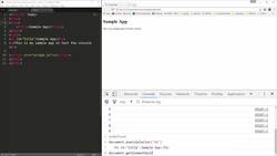 The Full Stack Web Development - Console & Debugging Instructional Video