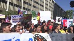 Hundreds show support for DACA in Los Angeles News Clip