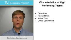 High-Performing Teams (Characteristics) Instructional Video