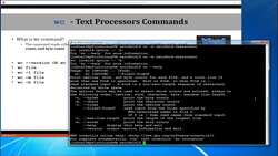 Complete Linux Training Course to Get Your Dream IT Job - wc - Text Processors Commands Instructional Video