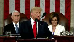 Trump triumphant in state of the union address News Clip