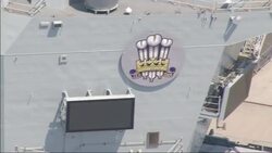 Aerial views of Portsmouth Harbour and Prince of Wales Aircraft Carrier News Clip