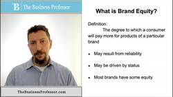 Marketing - What is Brand Equity? Instructional Video