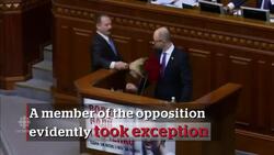 Brawl breaks out in Ukraine parliament News Clip