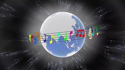 3D illustration - Videos. World music universe background Stock Footage