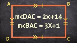Using the properties of a rectangle to find the missing value of an angle Instructional Video