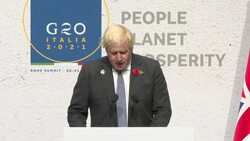 ITALY: British Prime Minister Boris Johnson MP speech at the G20 Leaders' Summit News Clip