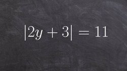 Solving a Basic Absolute Value Equation by Creating Two Cases Instructional Video