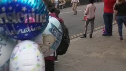 Royal fan John Loughrey outside Windsor Castle News Clip