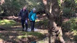 Sir Ed Davey tests water quality in the River Frome News Clip