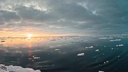 Arctic ocean landscape Stock Footage