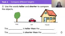 Explain that items can be compared using length and height Instructional Video