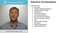 Determining Tax Exemptions Instructional Video