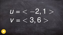 Are the vectors Orthogonal, Parallel or Neither Instructional Video
