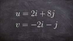 How to find the angle between two vectors written as a linear combination Instructional Video
