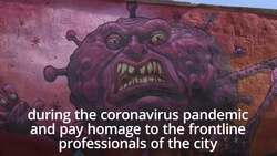 Street artist creates Covid-19 mural in Birmingham News Clip