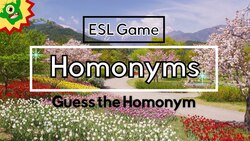 Homonyms ESL Quiz | Game with Point System | Same spelling, different meaning Instructional Video