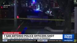 Late-night shooting in San Antonio leaves 7 officers with injuries News Clip