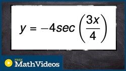 How to graph secant and label the parts Instructional Video