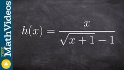 How to evaluate the limit at the end of a radical graph left right and general Instructional Video