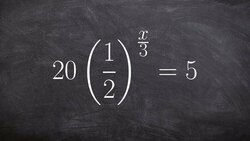 Solving an exponential equation using the one to one property Instructional Video