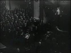 RESEARCH IMW995639 Von Hindenburg salutes at a Nazi parade Enabling Act of 1933 Stock Footage
