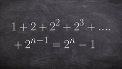 Using induction to prove that the sum formula works for any term Instructional Video