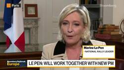 France Latest: Macron Digs in, Le Pen Slams Budget News Clip
