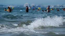 Summer holiday, Mediterranean sea,Hérault, Occitanie, France Stock Footage