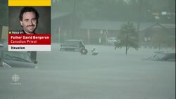 Canadian priest kayaks Houston streets to help flood victims News Clip