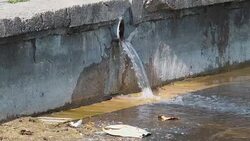 Sewage disposal in slow motion Stock Footage