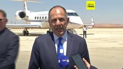 Greece FM Gerapetritis meets Libyan strongman Haftar in Benghazi News Clip