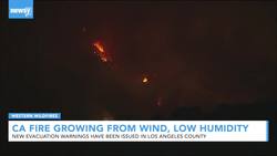 Bobcat Fire Growing From Wind, Low Humidity News Clip
