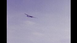 Light planes and Gliders in flight in France, 1974 Stock Footage