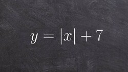 Graphing absolute value equations with a vertical shift translation Instructional Video