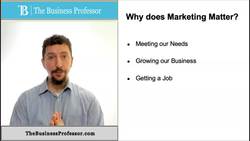Why Does Marketing Matter Instructional Video