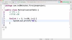 Learn Java from Scratch - A Beginner's Guide - Step 03 - Writing Multiplication Table Java Program with Eclipse Instructional Video