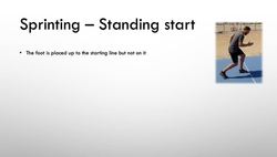 Athletics - Standing sprint start Instructional Video