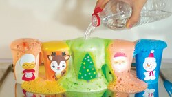 Colourful Rainbow Foam Experiment Instructional Video