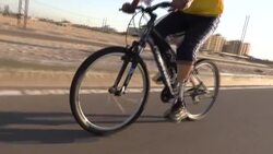 CLEAN : Palestinian amputees participate in cycling competition in Gaza News Clip