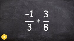 How to add a positive and negative fraction Instructional Video