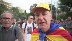 Miles de catalanes participan en manifestaciones en Catalu a  News Clip