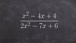 Simplify a rational expression by factoring in two different ways Instructional Video