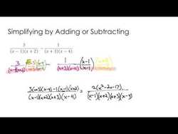 Add and Subtract Rational Expressions Instructional Video