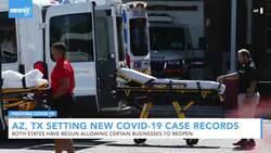 Arizona, Texas Are Setting New Records In Daily COVID-19 Cases News Clip
