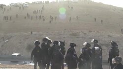CLEAN : Israeli police and Bedouin clash in tree-planting protests News Clip