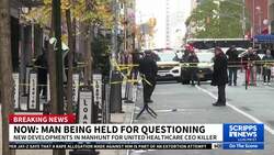 Police question man with gun thought to be similar to one used in killing of UnitedHealthcare CEO News Clip