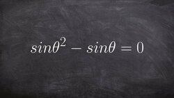Solve a trigonometric equation for all the real solutions with sine Instructional Video