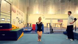 How to Stick a Landing in Gymnastics Instructional Video
