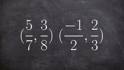 Determining the slope of between two points as fractions Instructional Video